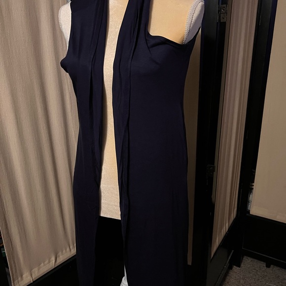 Womens sleeveless cardigan with pockets - Picture 1 of 5